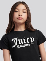 Schwarz - Juicy Couture Baumwoll-T-Shirt - Bild 4 von 7