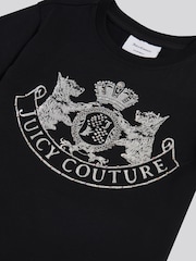 Juoda - Juicy Couture Heritage Diamante aptempti marškinėliai - 7 paveikslėlis iš 7