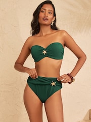 Forest Green Starfish Trim - חזיית ביקיני עם קאפ מעוצב של Love & Roses - תמונה 2 מתוך 4