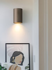 Searchlight Latte Lillie Cylinder Down Wall Light GU12 - Image 1 of 4