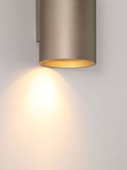 Searchlight Latte Lillie Cylinder Down Wall Light GU12 - Image 3 of 4