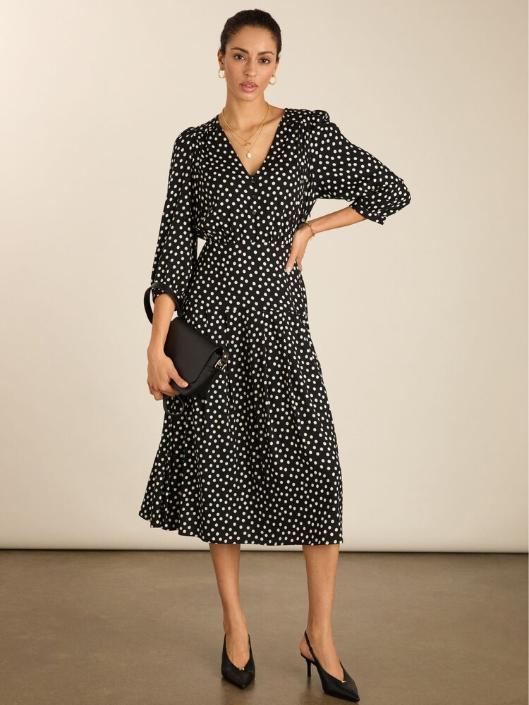 Baukjen Mary Printed Midi Dress - תמונה 1 מתוך 4