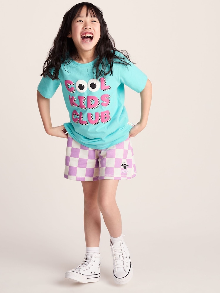 Tog 24 Purple Afrino Shaun The Sheep Sweat Shorts - Image 2 of 7