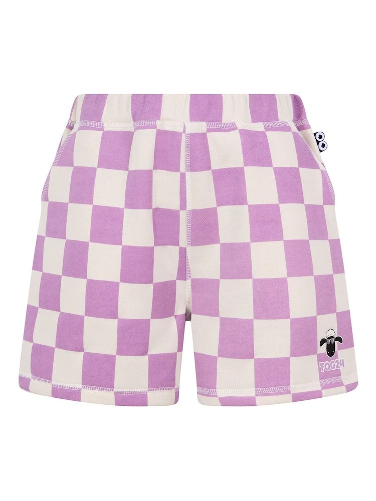 Tog 24 Purple Afrino Shaun The Sheep Sweat Shorts - Image 7 of 7