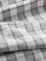 אפור - Velvet Bow Long Sleeve Check Dress (3mths-8yrs) - תמונה 8 מתוך 8