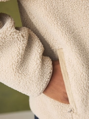 Bež nevtralna - Borg Full Zip Through Fleece - Slika 7 iz 12