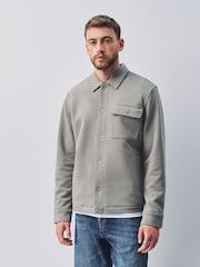 Ice Grey Borg Lined Shacket - Image 2 of 12