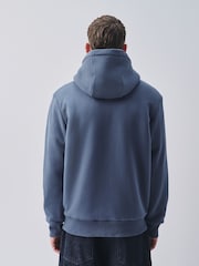 Steel Blue Graphic - Sweat-shirt à capuche doublé à fermeture éclair Borg - Image 3 de 7