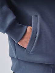 Steel Blue Graphic - Sweat-shirt à capuche doublé à fermeture éclair Borg - Image 5 de 7
