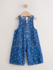 Denim Blue Cherry Sleeveless Jumpsuit (3mths-8yrs) - Image 5 of 9