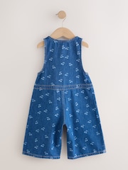 Denim Blue Cherry Sleeveless Jumpsuit (3mths-8yrs) - Image 6 of 9