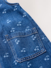 Denim Blue Cherry Sleeveless Jumpsuit (3mths-8yrs) - Image 9 of 9