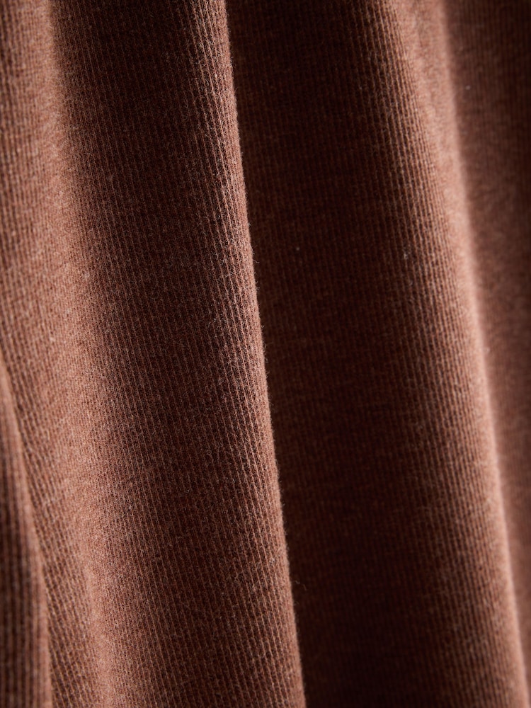 Yard Chocolate Brown Relaxed Ribbed Cotton Rich Lounge Trousers - Image 4 of 4