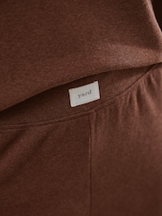 Yard Chocolate Brown Relaxed Ribbed Cotton Rich Lounge Trousers - Image 5 of 11