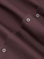 Reiss Dark Plum Duke Air-Water Cotton Slim-Fit Shirt - Image 5 of 5