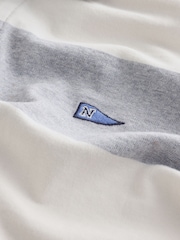 Grey/White Horizontal Stripe Rugby Shirt - Image 7 of 7