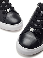 Moda in Pelle Black Beccles Contrast Counter Lace-Up Trainers - Image 4 of 4
