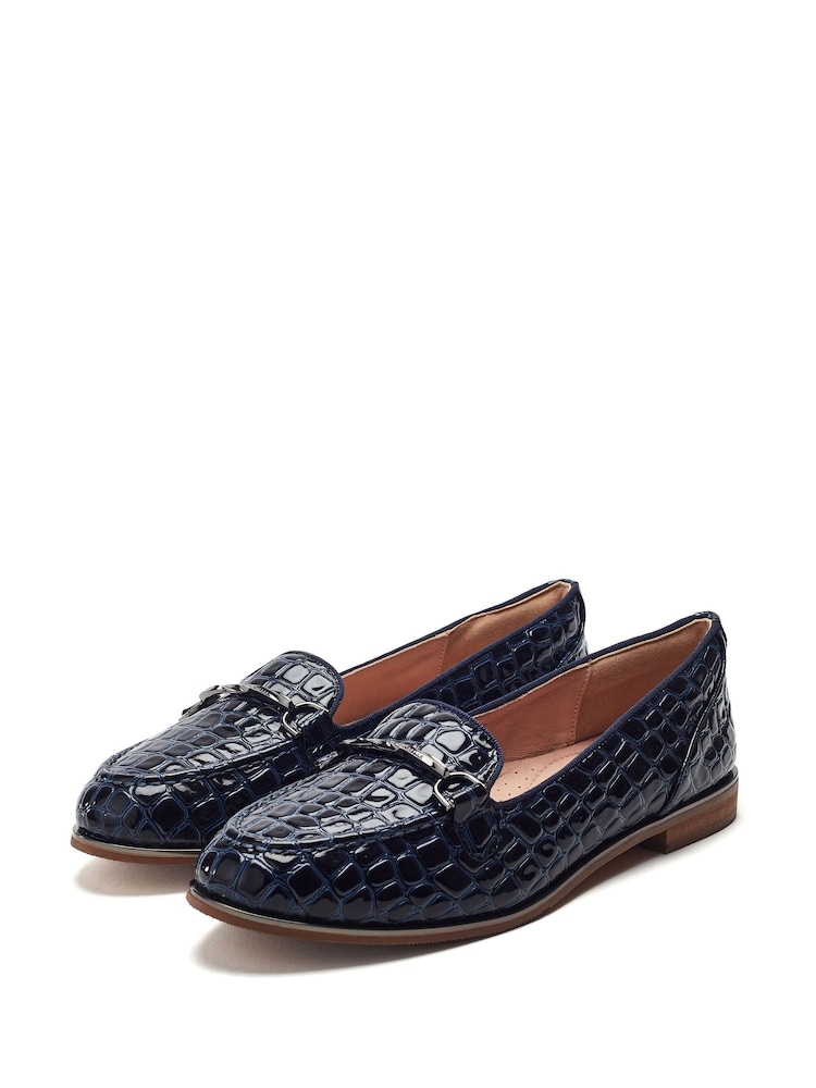 Moda in Pelle Blue Evaria Flat Tassel Loafers - Image 2 of 4 Moda in Pelle Blue Evaria Flat Tassel Loafers - Image 2 of 4