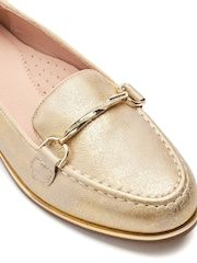 Moda in Pelle Gold Evaria Flat Tassel Loafers - Image 4 of 4