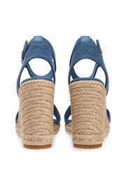 Blau - Tommy Hilfiger Canvas Denim Wedge Espadrilles - Bild 4 von 6