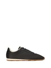 Tommy Hilfiger Black Monogram Satin Trainers - Image 2 of 6