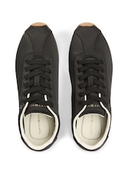 Tommy Hilfiger Black Monogram Satin Trainers - Image 5 of 6