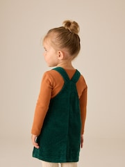 Forest Green Cord Pinafore Dress (3mths-8yrs) - Image 3 of 4