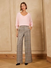 Love & Roses Side Stripe Check Trousers - Kuva 4 / 5