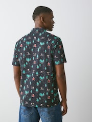 Grey Snoopy Christmas Short Sleeve Motionflex Polo Shirt - Image 4 of 7