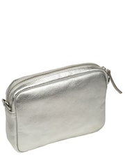 Argint/Argintiu - Pure Luxuries London Eris Leather Cross-Body Bag - Imaginea 2 din 4