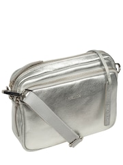 Pure Luxuries London Silver Eris Leather Cross-Body Bag - Image 5 of 7