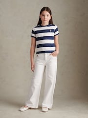 U.S. Polo Assn Dark Blue Stripe Logo T-Shirt - Image 3 of 7