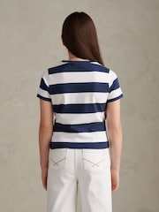 U.S. Polo Assn Dark Blue Stripe Logo T-Shirt - Image 4 of 7