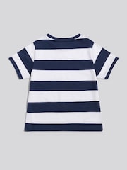 U.S. Polo Assn Dark Blue Stripe Logo T-Shirt - Image 6 of 7