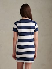 U.S. Polo Assn Blue Striped T-Shirt Dress - Image 4 of 7