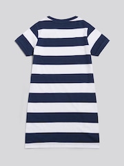 U.S. Polo Assn Blue Striped T-Shirt Dress - Image 6 of 7