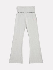 New Balance Grey Small Logo Roll Down Flare Leggings - Image 6 of 9