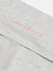 New Balance Grey Small Logo Roll Down Flare Leggings - Image 8 of 9