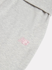 New Balance Grey Small Logo Roll Down Flare Leggings - Image 9 of 9