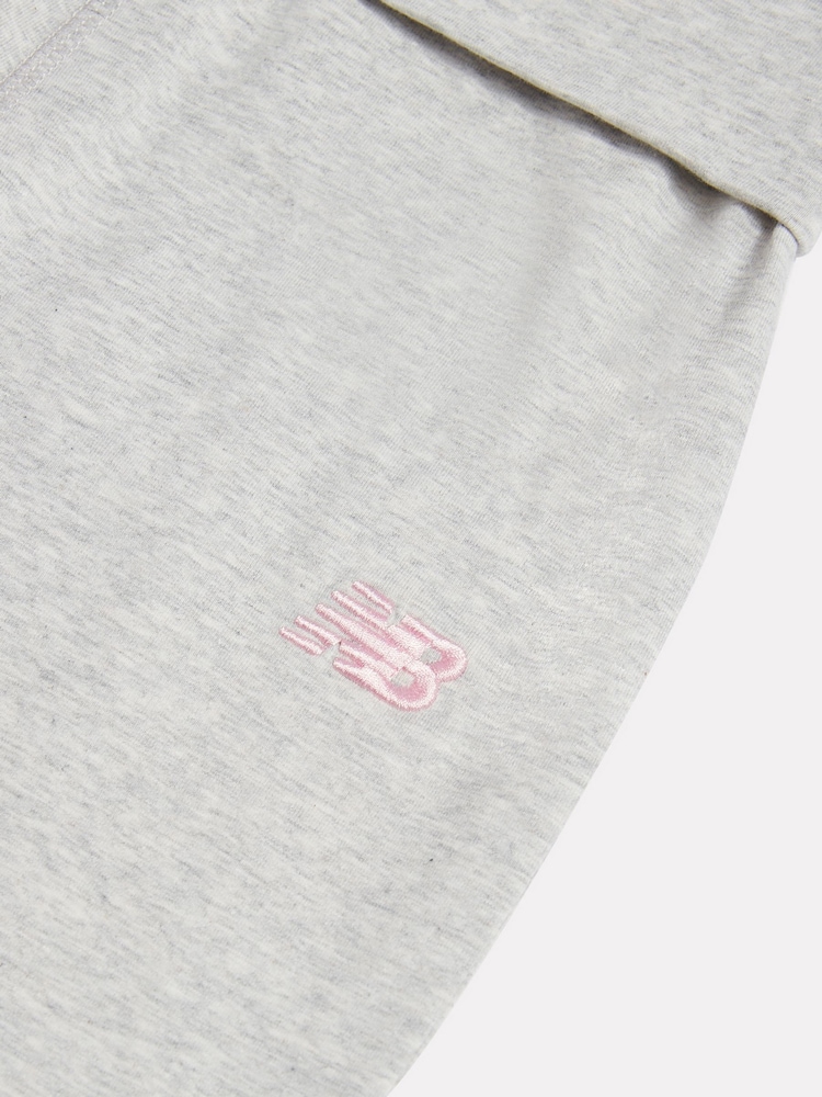 New Balance Grey Small Logo Roll Down Flare Leggings - Image 9 of 9