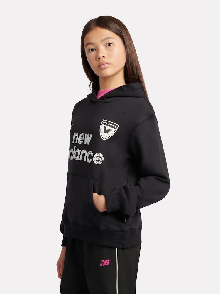 New Balance Black 1906 Football Graphic Hoodie - Image 2 of 10 New Balance Black 1906 Football Graphic Hoodie - Image 2 of 10