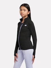 Svart - New Balance Performance Zip Funnel Jacket - Bilde 2 av 10
