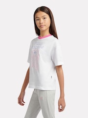 New Balance White Prefer To Fly Butterfly Graphic T-Shirt - Image 2 of 9