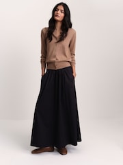 The Set Maxi Skirt Navy - Image 2 of 8