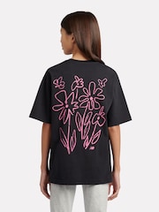 New Balance Black Athletics Graffiti Graphic T-Shirt - Image 3 of 10