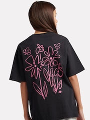 New Balance Black Athletics Graffiti Graphic T-Shirt - Image 4 of 10