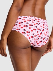 Victoria's Secret PINK Pink Tulip Cherry Print Hipster No Show Knickers - Image 2 of 2