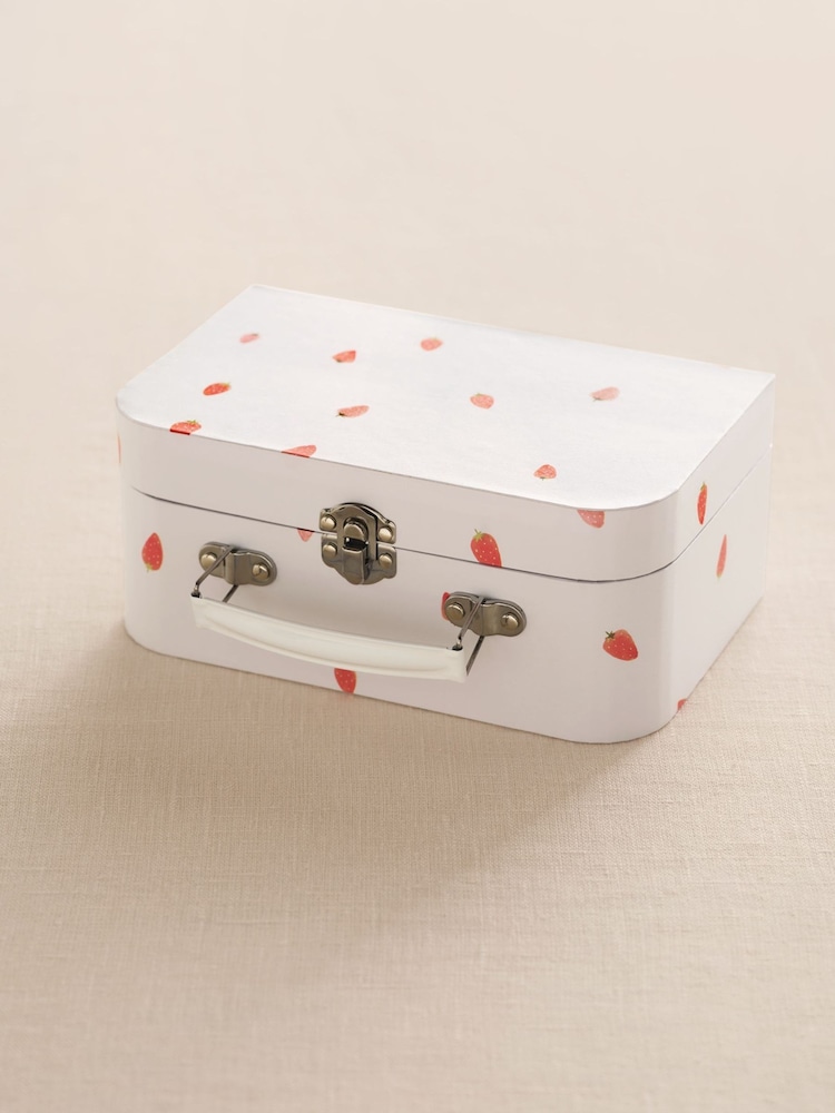 The White Company White Cotton Little Strawberry Welcome Baby Gift Set - Image 4 of 4