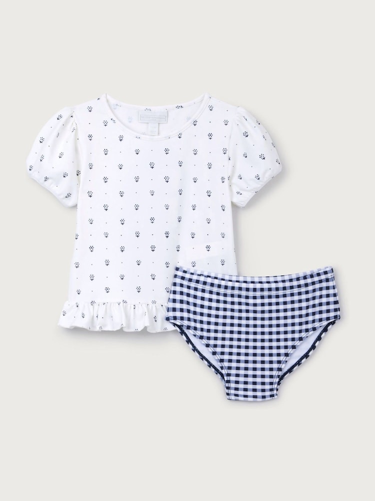 The White Company White Daisy Rash Guard & Bottoms Set - Image 1 of 1