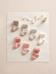The White Company Pink Cotton Blend My First Socks Gift Set - Image 1 of 4